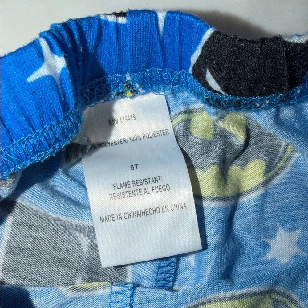 Carter's Kids Pajama Dinosaur Festive & Batman Bottoms Bundle  5/6Y